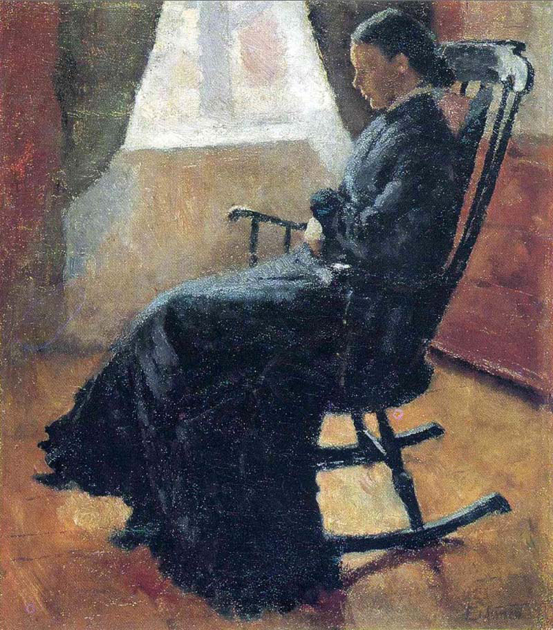 aunt karen in the rocking chair